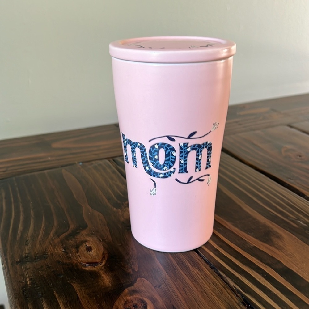 OpalHouse Floral Mom Ceramic Stoneware Mug With Lid - 10oz